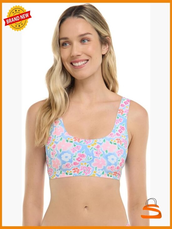 Other - Reversible Sweetheart Crop Top, Nylon Blend, Small, Bikini Top